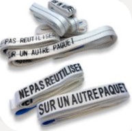 élingue sans fin marquée ne pas réutiliser